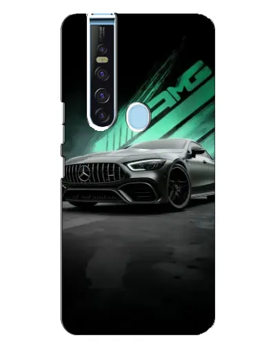 Чехол для TECNO Camon 15 Pro с картинкой «Темный Mercedes AMG»