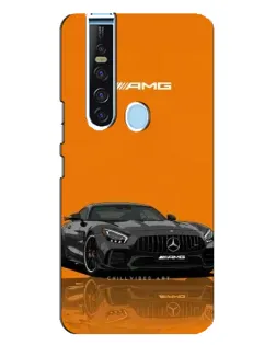 Чехол для TECNO Camon 15 Pro с картинкой «Оранжевый Mercedes AMG»