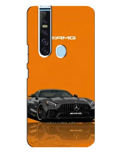 Чехол для TECNO Camon 15 Pro с картинкой «Оранжевый Mercedes AMG»