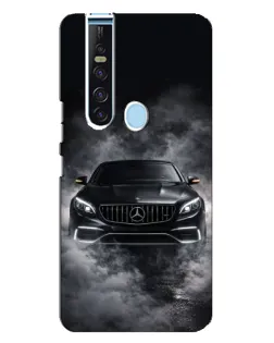 Чехол для TECNO Camon 15 Pro с картинкой «Mercedes в дыму»