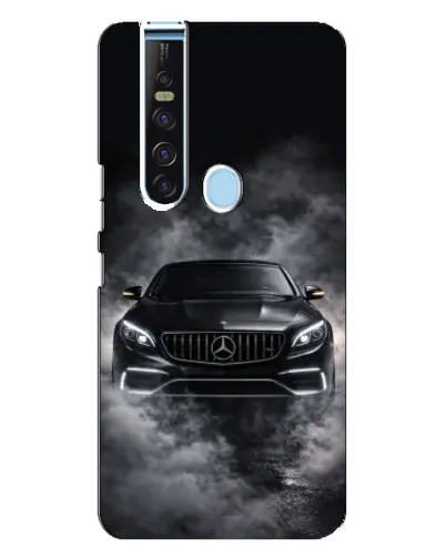 Чехол для TECNO Camon 15 Pro с картинкой «Mercedes в дыму»