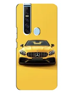 Чехол для TECNO Camon 15 Pro с картинкой «Желтый Mercedes GT»