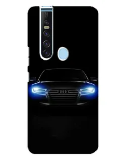 Чехол для TECNO Camon 15 Pro с картинкой «Audi в неоне»