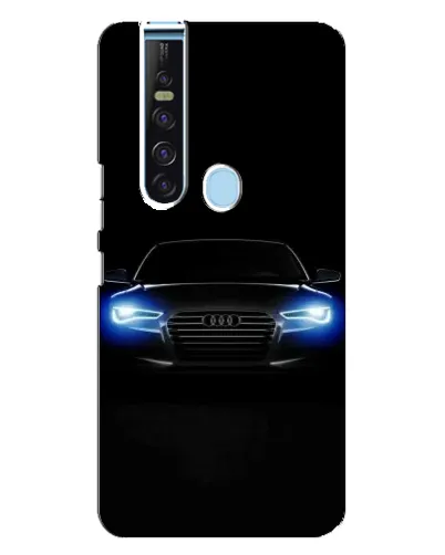Чехол для TECNO Camon 15 Pro с картинкой «Audi в неоне»