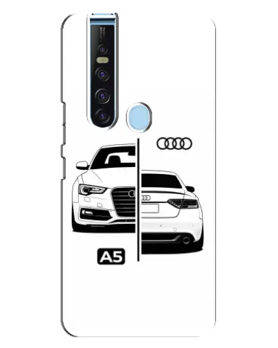 Чехол для TECNO Camon 15 Pro с картинкой «Audi — контрастный дизайн»