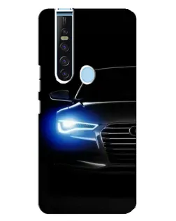 Чехол для TECNO Camon 15 Pro с картинкой «Неоновый взгляд Audi»