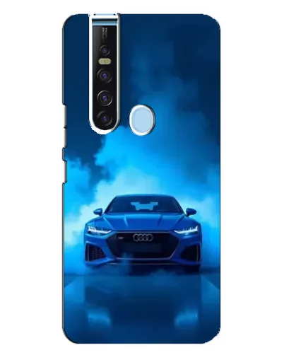 Чехол для TECNO Camon 15 Pro с картинкой «Audi — голубая энергия»