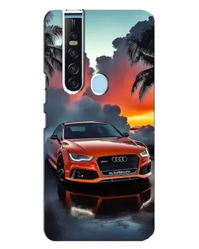 Чехол для TECNO Camon 15 Pro с картинкой «Audi — закат»