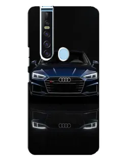 Чехол для TECNO Camon 15 Pro с картинкой «Audi — ночное отражение»