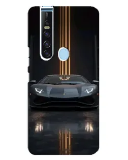 Чехол для TECNO Camon 15 Pro с картинкой «Lamborghini золотые линии»