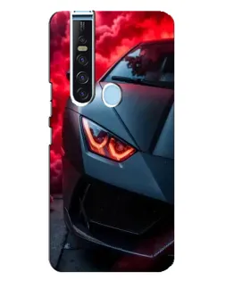 Чехол для TECNO Camon 15 Pro с картинкой «Lamborghini красное сияние»