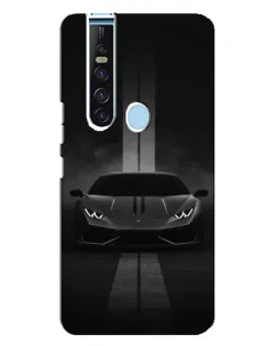 Чехол для TECNO Camon 15 Pro с картинкой «Lamborghini симметрия дорог»