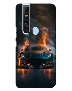 Чехол для TECNO Camon 15 Pro с картинкой «Lamborghini дымная эстетика»
