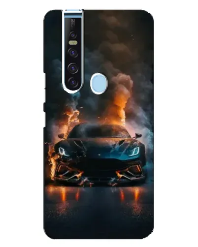 Чехол для TECNO Camon 15 Pro с картинкой «Lamborghini дымная эстетика»
