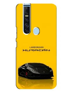 Чехол для TECNO Camon 15 Pro с картинкой «Lamborghini Huracan черный»