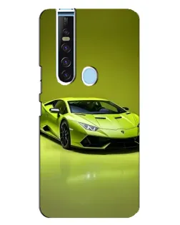 Чехол для TECNO Camon 15 Pro с картинкой «Салатовый Lamborghini Huracan»