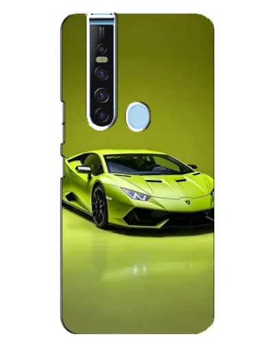 Чехол для TECNO Camon 15 Pro с картинкой «Салатовый Lamborghini Huracan»