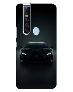 Чехол для TECNO Camon 15 Pro с картинкой «Черный Lamborghini Aventador»