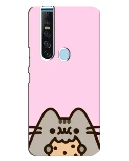 Чехол для TECNO Camon 15 Pro с картинкой «Pusheen и печенье» Чехол для TECNO Camon 15 Pro с картинкой «Pusheen и печенье»