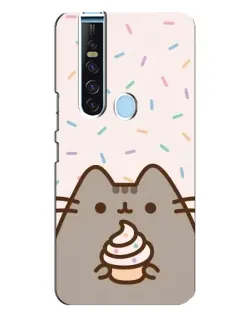 Чехол для TECNO Camon 15 Pro с картинкой «Пушин с кексом»