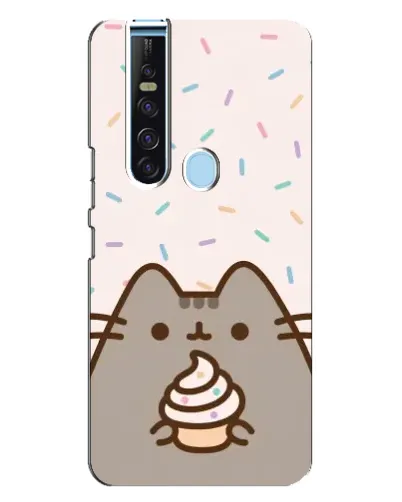 Чехол для TECNO Camon 15 Pro с картинкой «Пушин с кексом» Чехол для TECNO Camon 15 Pro с картинкой «Пушин с кексом»