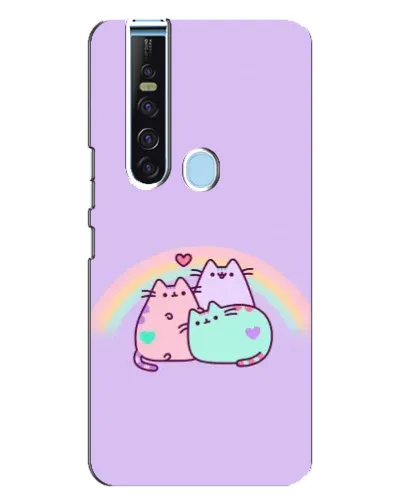 Чехол для TECNO Camon 15 Pro с картинкой «Радужные Пушины» Чехол для TECNO Camon 15 Pro с картинкой «Радужные Пушины»