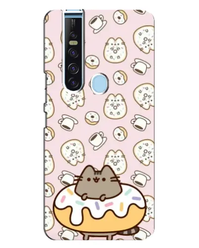 Чехол для TECNO Camon 15 Pro с картинкой «Пушин на пончике» Чехол для TECNO Camon 15 Pro с картинкой «Пушин на пончике»