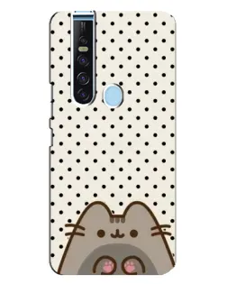 Чехол для TECNO Camon 15 Pro с картинкой «Пушин в горошек»
