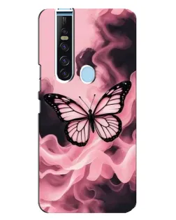 Чехол для TECNO Camon 15 Pro с картинкой «Бабочка в дыму»