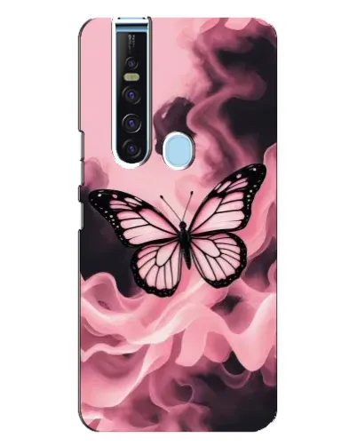 Чехол для TECNO Camon 15 Pro с картинкой «Бабочка в дыму»