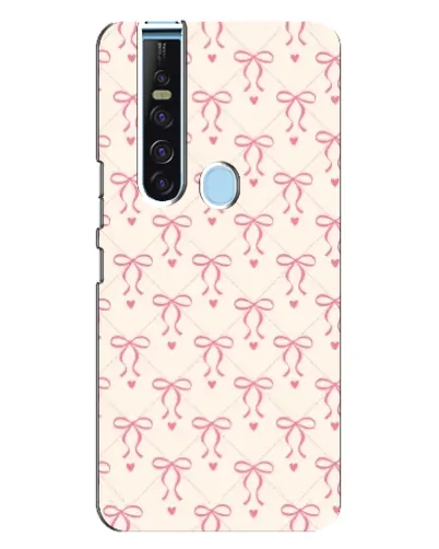 Чехол для TECNO Camon 15 Pro с картинкой «Розовые бантики Coquette»