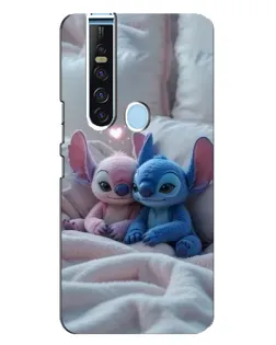 Чехол для TECNO Camon 15 Pro с картинкой «Плюшевые Стич Ангел»