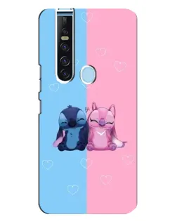 Чехол для TECNO Camon 15 Pro с картинкой «Stitch и Angel Love»
