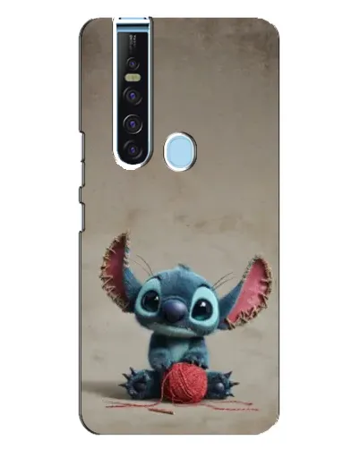 Чохол для TECNO Camon 15 Pro з картинкою «Стіч на чоричневому фоні»