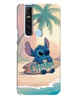 Чехол для TECNO Camon 15 Pro с картинкой «Стич на серфе»