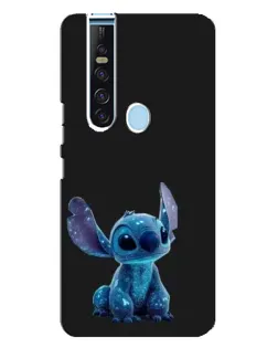 Чехол для TECNO Camon 15 Pro с картинкой «Стич на черном»