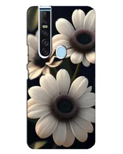 Чехол для TECNO Camon 15 Pro с картинкой «Белые маргаритки макро»