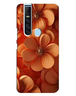 Чехол для TECNO Camon 15 Pro с картинкой «Оранжевый макро цветок»