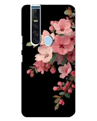 Чехол для TECNO Camon 15 Pro с картинкой «Розовая ветка сакуры»