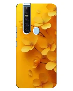 Чехол для TECNO Camon 15 Pro с картинкой «Золотые лепестки»