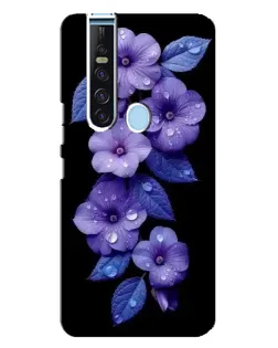 Чехол для TECNO Camon 15 Pro с картинкой «Фиолетовые цветы с росою» Чехол для TECNO Camon 15 Pro с картинкой «Фиолетовые цветы с росою»