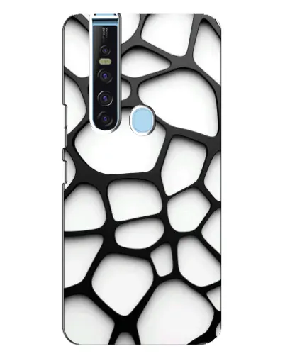 Чехол для TECNO Camon 15 Pro с картинкой «Белая объемная сетка» Чехол для TECNO Camon 15 Pro с картинкой «Белая объемная сетка»