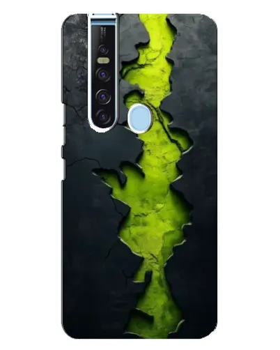 Чехол для TECNO Camon 15 Pro с картинкой «Салатовый разлом скалы» Чехол для TECNO Camon 15 Pro с картинкой «Салатовый разлом скалы»