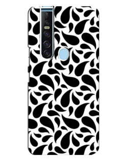 Чехол для TECNO Camon 15 Pro с картинкой «Контрастные черные капли»