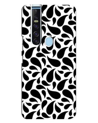 Чехол для TECNO Camon 15 Pro с картинкой «Контрастные черные капли» Чехол для TECNO Camon 15 Pro с картинкой «Контрастные черные капли»