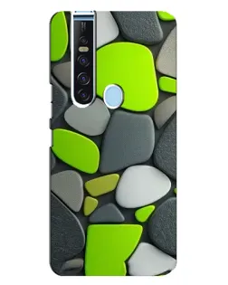 Чехол для TECNO Camon 15 Pro с картинкой «Яркая неоновая галька»