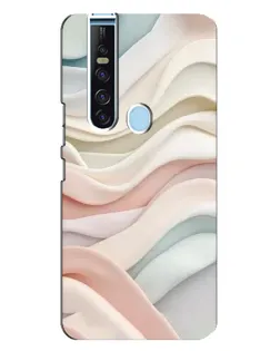 Чехол для TECNO Camon 15 Pro с картинкой «Пастельные нежные волны»