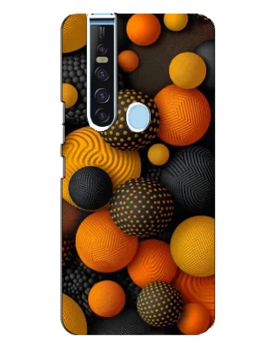 Чехол для TECNO Camon 15 Pro с картинкой «Объемные оранжевые сферы» Чехол для TECNO Camon 15 Pro с картинкой «Объемные оранжевые сферы»