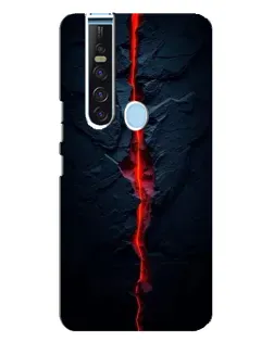 Чехол для TECNO Camon 15 Pro с картинкой «Kрасная лавовая трещина»