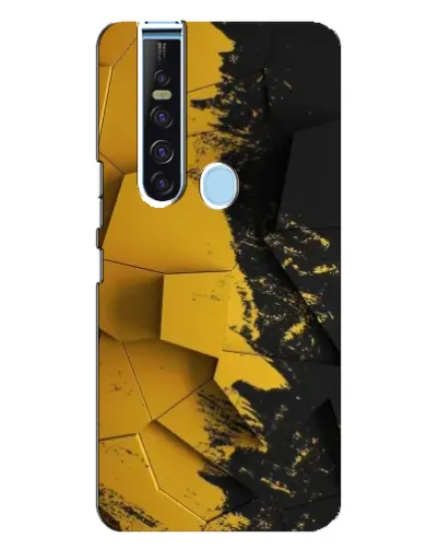 Чехол для TECNO Camon 15 Pro с картинкой «Золотые осколки геометрии» Чехол для TECNO Camon 15 Pro с картинкой «Золотые осколки геометрии»